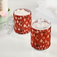 thumbnail image 2 of Yayeee 2 Pack Qtip Holder Bathroom Cotton Swab Canister with Lid Clear Dispenser Set, Christmas Ornaments Pattern, 2 of 6