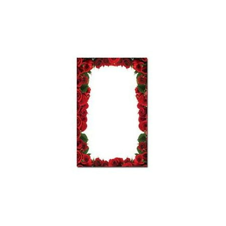 Image Shop ALE931 Red Roses Border Jumbo Card