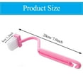 thumbnail image 4 of 3pc Plastic Toilet Under Rim Cleaning Brush S-Type Curved Bent Handle For Home, 4 of 7