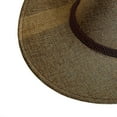 thumbnail image 4 of LIZUOJUN Men's Brown Straw Panama Hat Wide Brim Western Cowboy Sun Hat Breathable Summer Beach & Outdoor UV Protection Hat Khaki One Size, 4 of 6