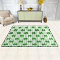 thumbnail image 3 of Area Rugs 36"x24" Indoor Non-Slip Wear Resistant Floor Mats Soft Large Carpets for Living Room Bedroom Home Decor Washable Rug Cute Four-leaf Clover, 3 of 7