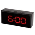 thumbnail image 3 of LED Digital Clock, Two Display Mode Mirrored Digital Alarm Clock Clear Display Multifunction Smart Light Sensing  For Travel For Home Red, 3 of 8