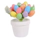 thumbnail image 4 of Olla de huevos de Pascua artificiales, bonsái de huevos de Pascua, decoración colorida de Pascua, olla de huevos de Pascua de espuma para escritorios Plata manchada BLESIY Huevo de Pascua en maceta, 4 of 8
