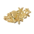 thumbnail image 5 of Luxury Emerald Bride Lady Rose Brooch Rhinestone Wedding Bouquet-Gold, 5 of 5