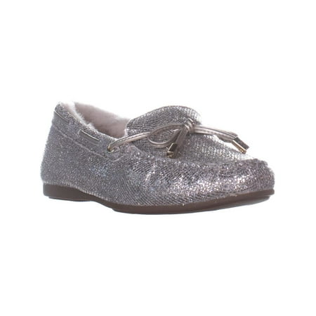 Womens MICHAEL Michael Kors Sutton Moc Bow Moccasins, Champagne