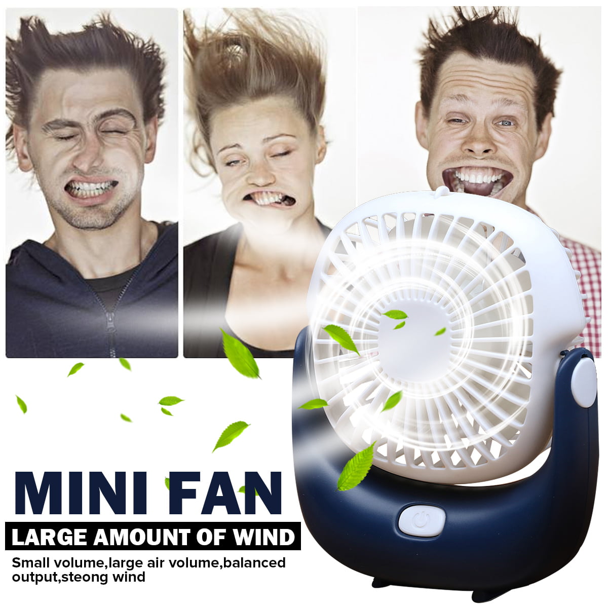 LYLSXY Mini Fan,Handheld Fan,Desktop Fan,Portable USB Fan,Mini,Black,5 Inches
