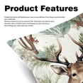 thumbnail image 2 of Elk Deer Covers - Set of 2 Throw Pillow Covers with Unique Patterns for Living Room Decor - Available in 16x16, 18x18, and 20x20 Inches Throw Pillows for All Occasions, 2 of 6