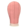 thumbnail image 1 of HILABEE PU Leather head Mannequin Head for Making Holder Display Display Pink, 1 of 8