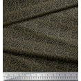 thumbnail image 2 of Soimoi Gray Poly Georgette Fabric Brush Stroke Abstract Print Fabric by the Yard 52 Inch Wide, 2 of 3