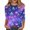 4# Dark Purple, variant on Halloween Costumes Women 3/4 Sleeve Tops Pumpkin Lantern Spiderweb Print Crewneck Causal Loose Fit T Shirts for Party Dark Purple 3XL
