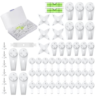 PinCute Hercules Hooks 40-Pack – Heavy Duty Drywall Picture Hangers Hold Up To 100lbs, No Tools Needed
