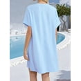 thumbnail image 5 of Women's V Neck Short Sleeve Swimsuit Cover Up for Summer Beach M, 5 of 6