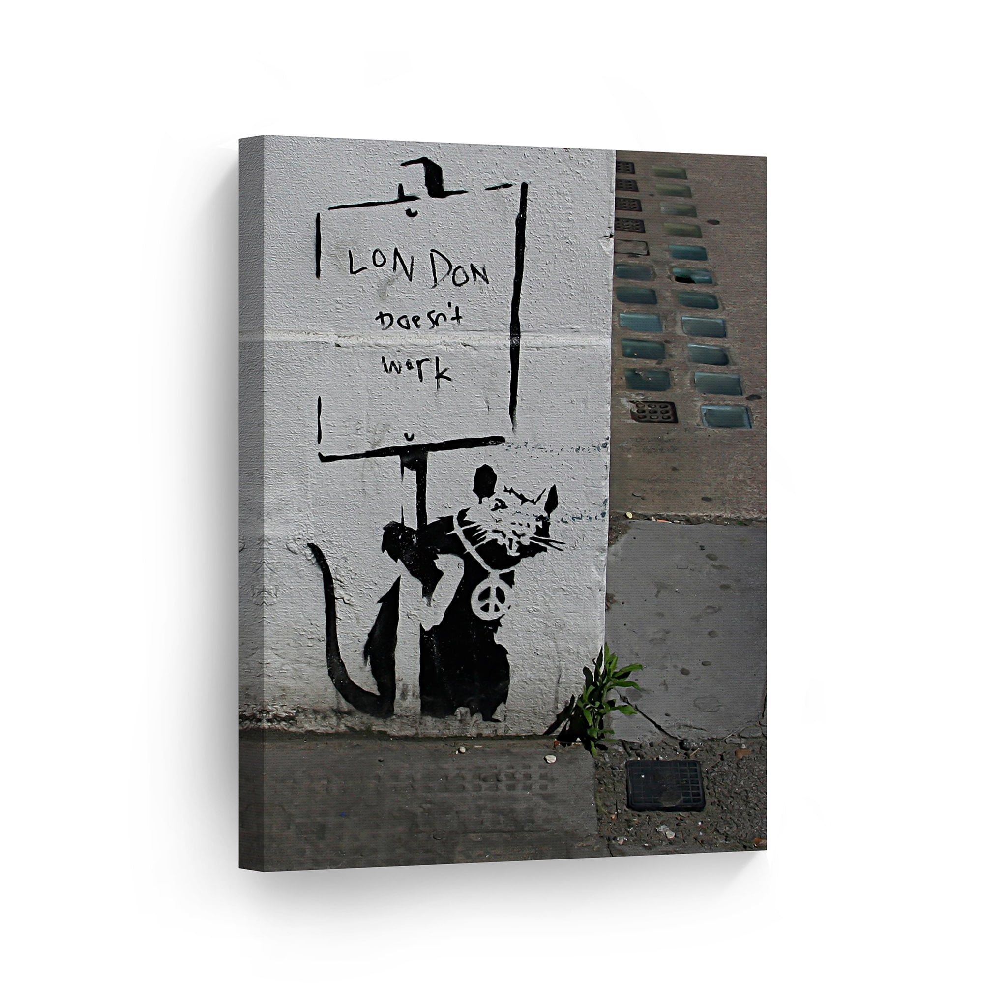 Smile Art Design Banksy Canvas Print London Does Not Work Banksy Wall
