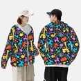 thumbnail image 4 of Balery Colorful Air Balloons1 Sudadera ligera de manga larga con capucha y protección solar UPF 50+ para hombre y mujer, ideal para pesca y running-XX-Large, 4 of 7