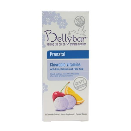 NutraBella Bellybar  Prenatal Multivitamin, 60 ea