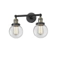 thumbnail image 1 of Innovations 2-LT LED Beacon 17" Bathroom Fixture - Black Antique Brass - 208-BAB-G202-6-LED, 1 of 1