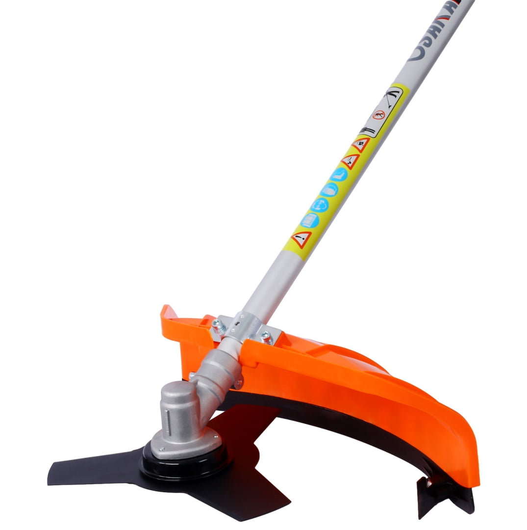 52CC Gas Powered Weed Wacker - 3-in-1 Multifunction String Trimmer with 8" Attachments, 10" Metal 3T Blade, Rubber Handle, Shoulder Strap Included for Yard & Garden, EPA Compliant
