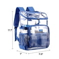 thumbnail image 3 of MIER Clear Backpack Transparent See Through Bookbag Heavy-Duty School Bag, 12L & 24L, 3 of 5