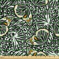 thumbnail image 2 of Ambesonne Butterfly Fabric by the Yard Upholstery, Forest Wings Animal Skin, 2 Yards, Marigold Black and White, 2 of 5