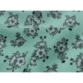 thumbnail image 4 of oneOone Viscose Jersey Aquamarine Fabric Leaves & Floral Artistic Craft Projects Decor Fabric Printed By The Yard 60 Inch Wide, 4 of 5