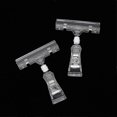 thumbnail image 3 of Merchandise Sign Clip Plastic Sign Clips Clear Label Clip Price Tag Holder Rotatable Clamp Display Holder 12 Piece Clips for for Supermarket Stores Sh, 3 of 5