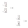 thumbnail image 1 of Kearding Barra de cortina, suministros de baño, estante colgante, ganchos de ducha multiusos impermeables, colgador de ropa montado en la blanco 2 piezas 2Conjunto, 1 of 6