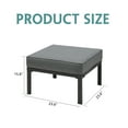 thumbnail image 3 of Superjoe 2 Pcs Outdoor Patio Ottomans Aluminum Frame Footstool with Thick Cushion,Gray, 3 of 5