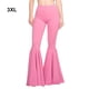thumbnail image 4 of Sonducket Pantalones de amplia aplicación en varios tamaños disponibles, pantalones acampanados de cintura alta, pantalones acampanados para Prendas para la parte inferior del cuerpo rosa 3XL, 4 of 6