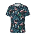 thumbnail image 3 of Rocae Flamingos And Birds for Men's Moisture-Wicking Crew Tee - T-Shirt for Sports, Outdoor Activities, and Casual Wear3X-Large, 3 of 9