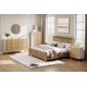 thumbnail image 4 of Qinaqin 5-Cajón Bedroom Dresser 48-Pulgadas Tall Moderno Chest Con Gold Metal Handles Y Anti-Tipping Device Fluted Wooden Organizador Para Living Room Hallway or Natural, 4 of 7