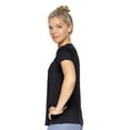 thumbnail image 2 of Expert Brand Women's Airstretch Lite Crescent Tee T-Shirt, Black, Medium, 2 of 5
