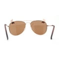 thumbnail image 4 of Kids Size Girls Butterfly Metal Jewel Pin Aviator Sunglasses Gold - Brown, 4 of 4
