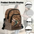 thumbnail image 6 of Xixirimido Sunflower Hummingbird Pattern Small Crossbody Purses Bags for Women Men Travel, Chest Sling Bag Women Casual Cross Body Bag Sling Backpack, Brown, 6 of 7