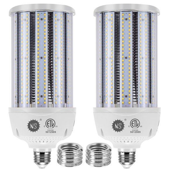 NS 2-Pack 120W LED Corn Bulbs,5000K,AC110-277V,18000lm,E26/E39 Base,LED Replacement Metal Halide HID CFL for Commercial Industrial Lighting Warehouse High Bay Light