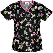 Feline Frenzy Mock Wrap Top