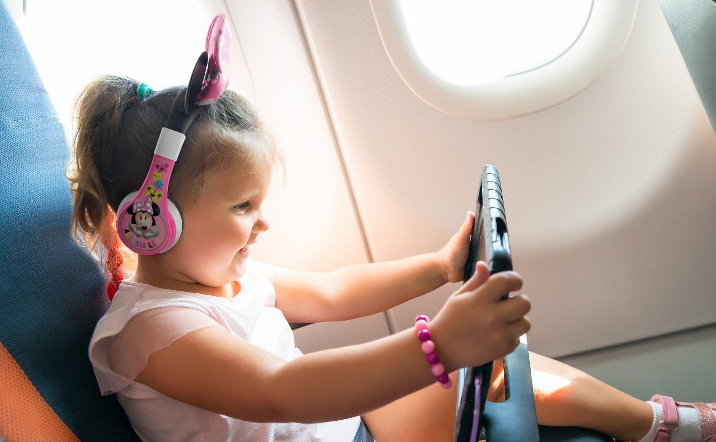 eKids Minnie Mouse Bluetooth Headphones for Kids, Pink photo 4