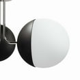 thumbnail image 4 of Modway Stellar 3-Light Metal and Glass Semi-Flush Ceiling Light in Opal/Nickel, 4 of 7