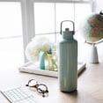 thumbnail image 6 of Thyme & Table 32oz Stainless Steel Cleo Bottle with Straw, Mint, 6 of 8