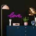 thumbnail image 3 of Northlight LED Love Neon Lighted Wall Sign - 18" - Pink, 3 of 8