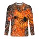 thumbnail image 5 of Amzcrzy - Sudadera Para Hombre, Informal, Cuello Redondo, Manga Larga, Camiseta Estampada De Halloween, Blusa, Color Naranja, 4Xl, 5 of 5