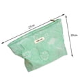 thumbnail image 2 of Bolsas de lavado de jacquard verde Bolso de cosméticos multifunción informal para el trabajo (estilo 2), 2 of 5