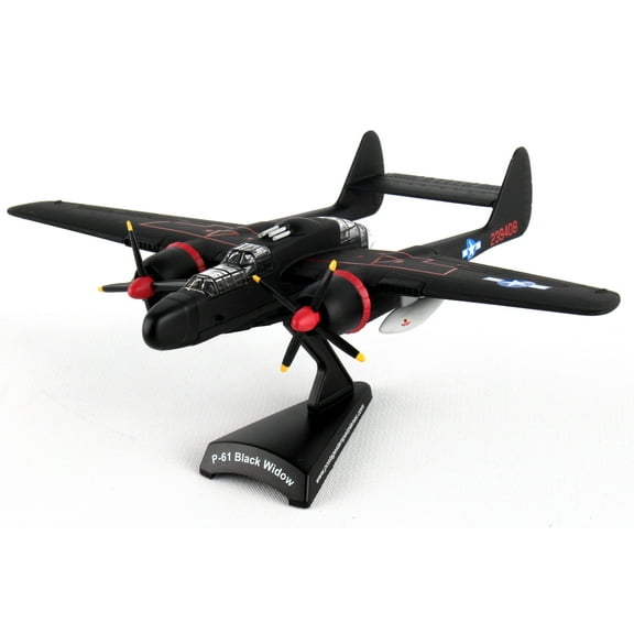Postage Stamp P-61 Black Widow Lady in the Dark Plane Die Cast Metal Daron 05768