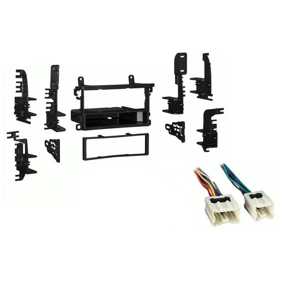Fits Nissan Frontier 02-04 Metra Single DIN Dash Kit with Harmony Radio Harness