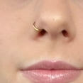 thumbnail image 4 of HAHDAXIA Nose Ring Hoop Nose Hoop Surgical Steel Double Nose Ring Hoop Single Piercing Hoop Nose Rings For Women Conch Hoop Earring Cartilage Hoop Lip Hoop Clicker Nose Ring 20g 18g 16g, 4 of 7