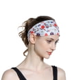 thumbnail image 6 of kaondbfi Women's Summer Outdoor Travel Essentials Accessories Headbands for Women Print Headband Elastic Head Wrap Hair Band Bandana Headband, 6 of 8