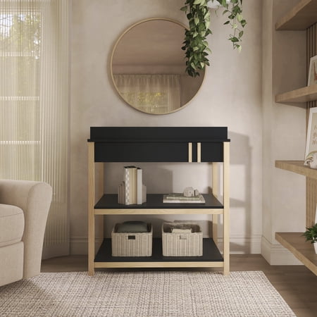 Dream On Me Soho Changing Table In Matte Black Vintage