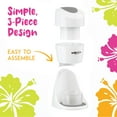thumbnail image 5 of Hawaiian Shaved Ice Snow Cone Machine, White with Syrups and Accessories, 5 of 7
