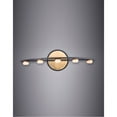 thumbnail image 3 of E23163-75BKGLD-ET2 Lighting-Button 5 Light Bath Vanity Approved for Damp Locations-23.75 Inches wide by 7 inches high, 3 of 4