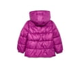 thumbnail image 2 of Pink Platinum Girls Hooded Ripstop Winter Puffer Coat, Sizes 4-16, 2 of 3