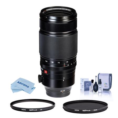 UPC: 0192223142145 | XF 50-140mm f/2.8 R LM OIS WR Lens  Bundle with Hoya NXT Plus 72mm CPL Filter  72mm UV Lens Filter  Cleaning Kit  Microfiber Cloth